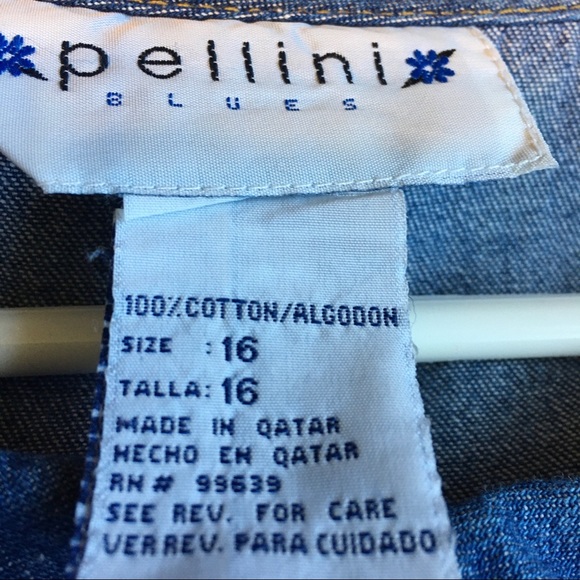 Vintage Pellini blue jean dress. - Picture 5 of 6